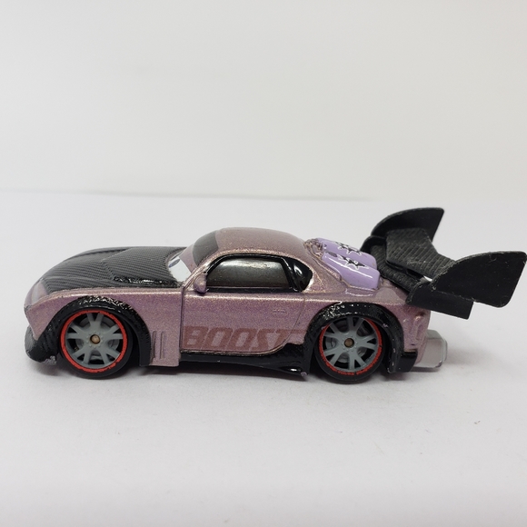 Disney Pixar Cars BOOST Supercharged Diecast Purple Car with Red Rims - Picture 12 of 14